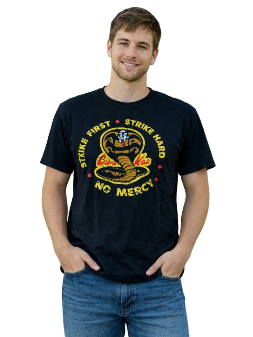 cobra kai Black Graphic short sleeve T-Shirt